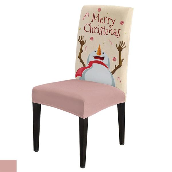 

chair covers christmas snowman candy retro stretch cover kitchen dinning seat spandex