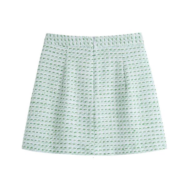 

skirts a-line elegant short skirt for lady summer 2021 patchwork fashion casual women's vintage crop female b27u, Black