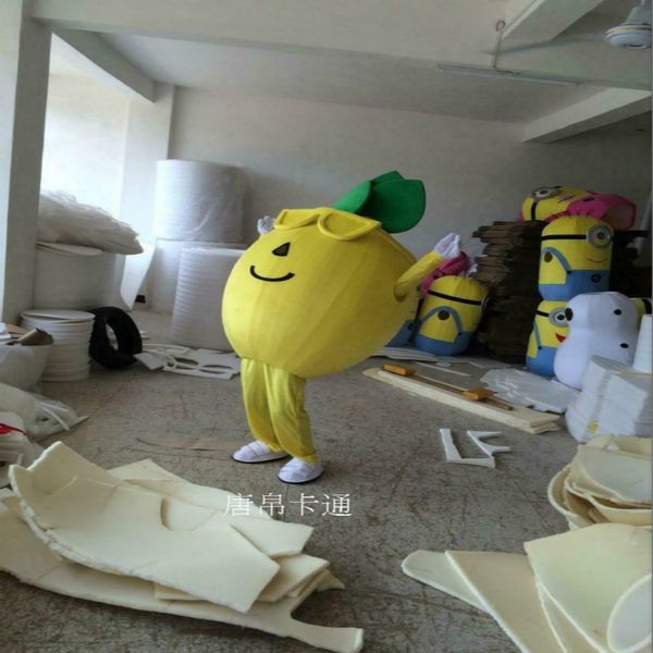 

mascot costumes lemon mascot costume suits party game dress outfits clothing advertising carnival halloween xmas easter festival adults, Red;yellow