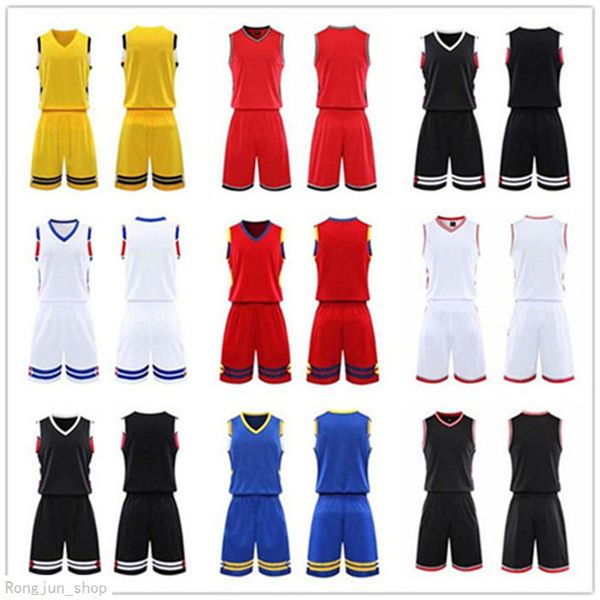

2021 men team basketball jersey sets pantaloncini da basket sportswear running clothes white black red purple green 36 0806