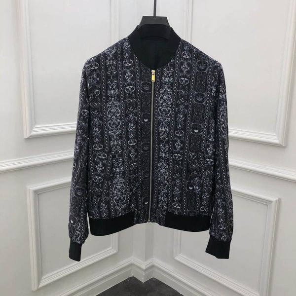 

men's jackets europe male casual jacket fashion printing b357, Black;brown