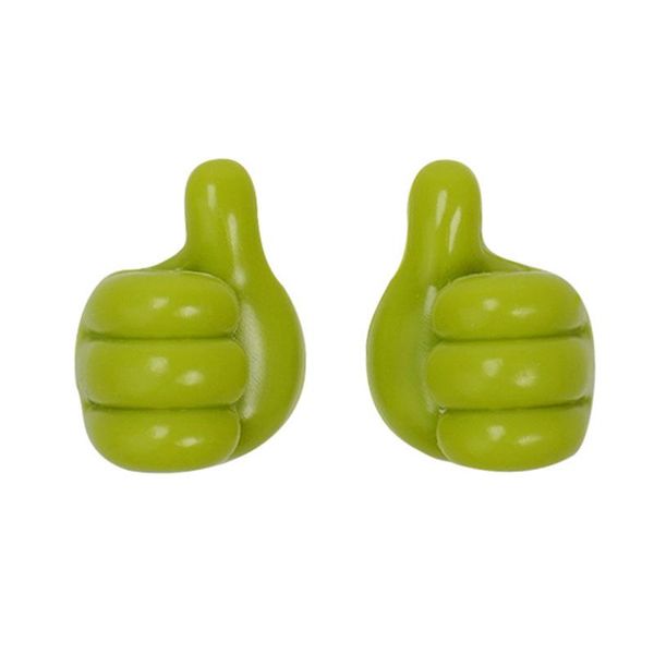 

hooks & rails multifunctional clip holder thumb shape storage rack for keys cable cloth household car supply key crochet hook