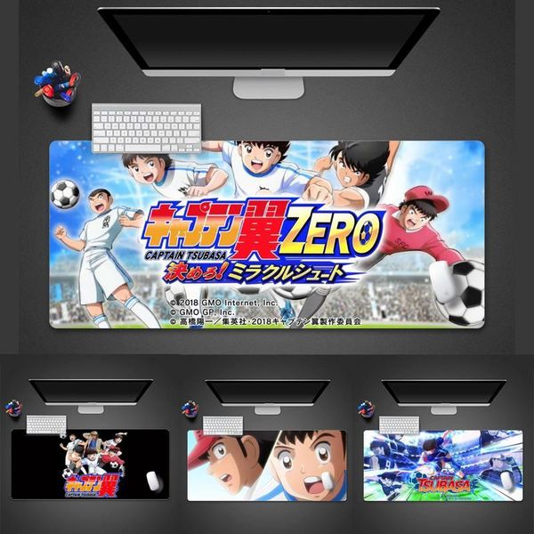 

mouse pads & wrist rests captain tsubasa diy design pattern game mousepad desk table protect office work mat pad x xl non-slip lapcushio