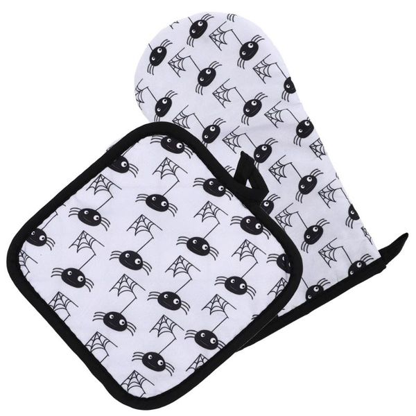 

oven mitts 2pcs microwave glove mat set kitchen baking creative insulation pad