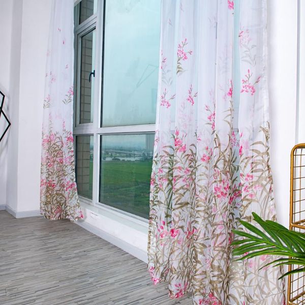

curtain & drapes lychee stems flower modern door window room divider valance home decoration