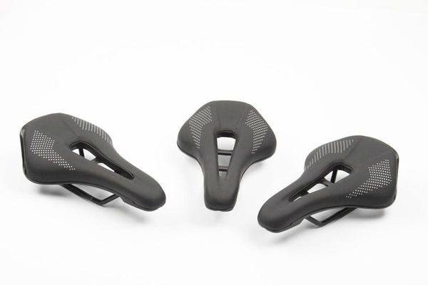 

bike saddles bicycle seat stainless steel mountain, road wide cushion with hole