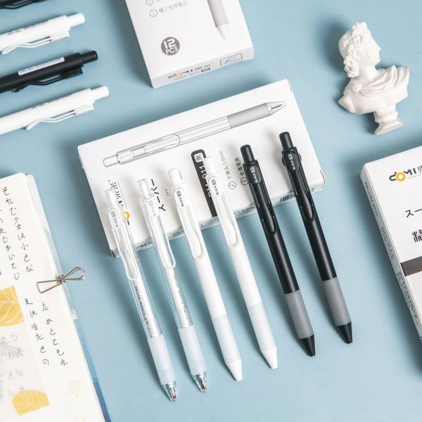 

mi zhidong 911 gel pen creative simple seiko push type water signature carbon