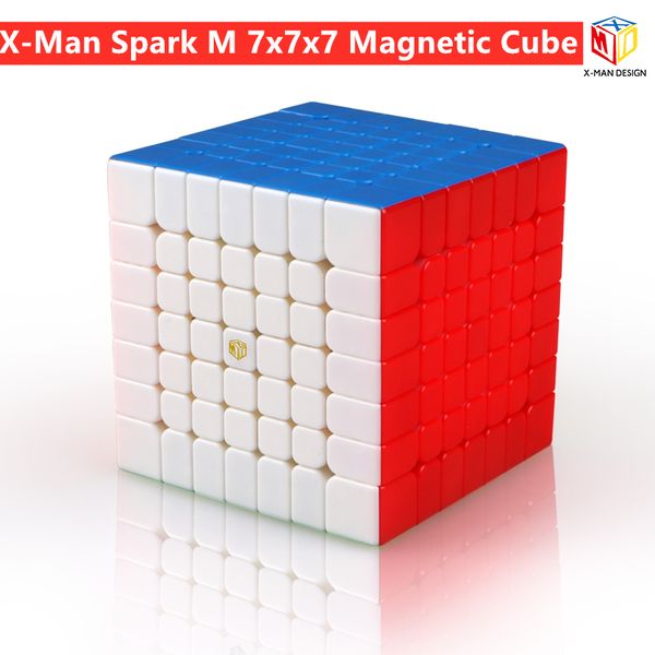 

Qiyi Mofangge X-Man Spark M Magnetic 7x7x7 magic cube Regular 7x7 speed cube puzzle Educational Toys cubo magico