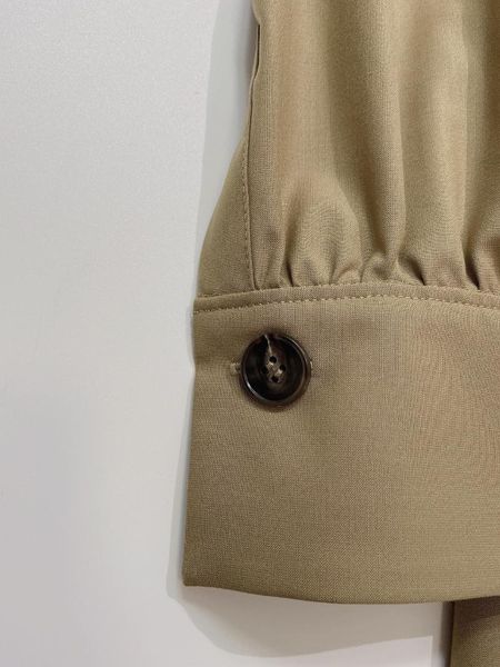 

women's trench coats the 2021 khaki long windbreaker 0909, Tan;black
