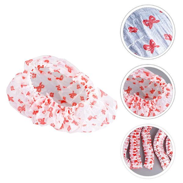 

shower caps 1 set 100pcs disposable bathing thick eva (assorted color)