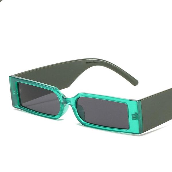 

sunglasses 2021 rectangular women's fashion brand designer driving men's and retro luxury, White;black