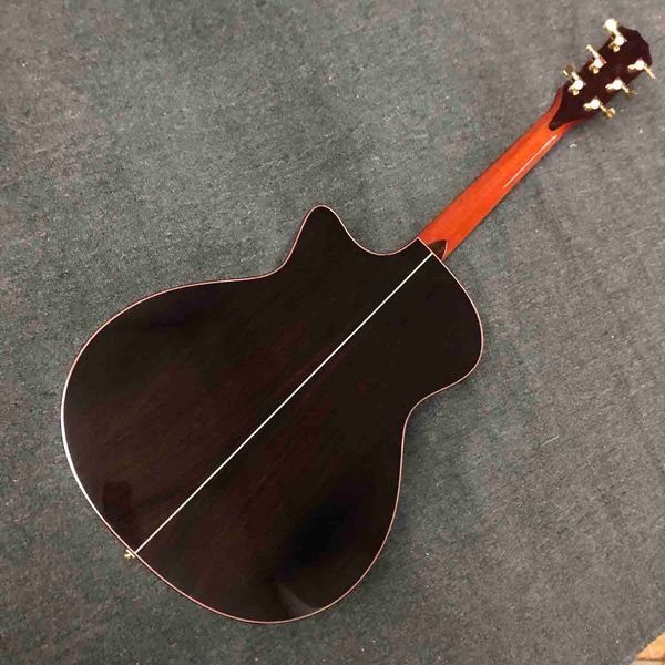 

custom 914sce style acoustic guitar cutaway body solid in stock