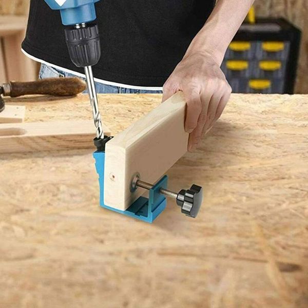

professional hand tool sets 3 in 1 woodworking oblique hole drill punch positioner jig guide bit pocket locator aluminium tools