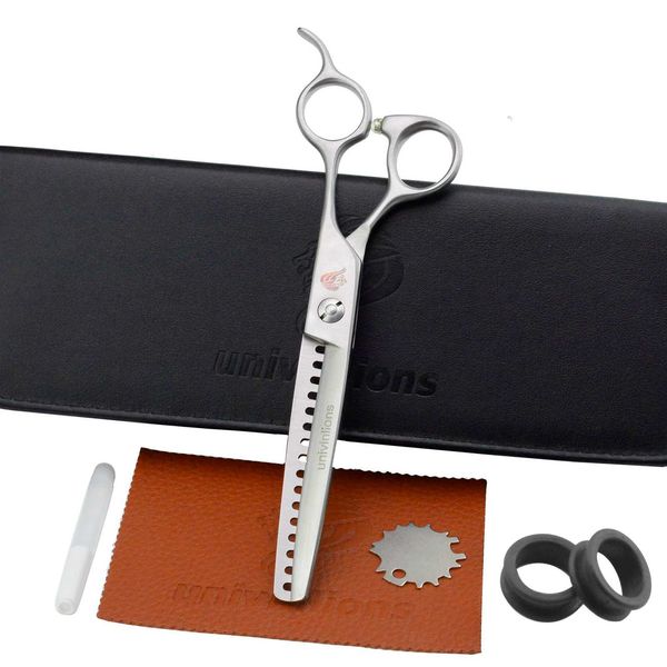 

univinlions 7 inch pet grooming scissor pet thinning shears dog cat hair styling tools animal clippers pet hair trimming scissor