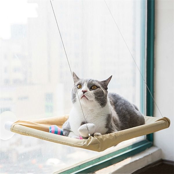 Pet Cat Hammock Комфортное солнечное стекло оконные кошки полки коврик котенок отдых спальные висячие кровати подшипник 20 кг 2101006