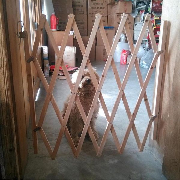 

fencing, trellis & gates folding pet barrier fence cat dog gate retractable baby sliding door stair isolation extendable multifunction safet