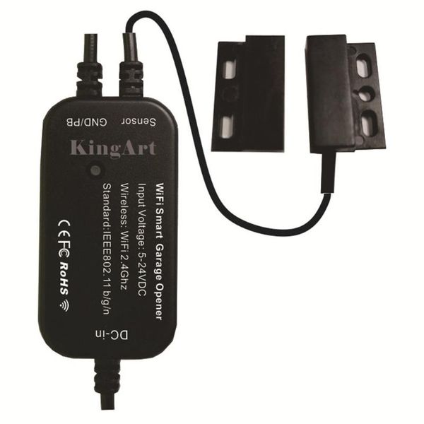 

smart home control wifi mobile phone remote garage door switch voice real-time status feedback