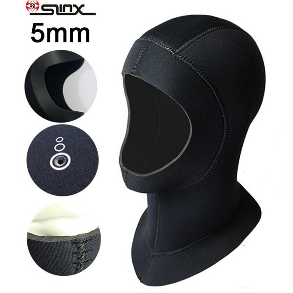 

swimming caps 5mm neoprene dive hood cap for scuba diving cold water sports waterproof keep warming brand 1pc slinx