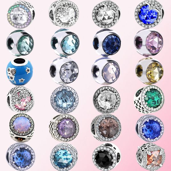 

2022 100% 925 sterling silver necklaces classic authentic cat eyes charm beaded ladies charm fashion diy jewelry