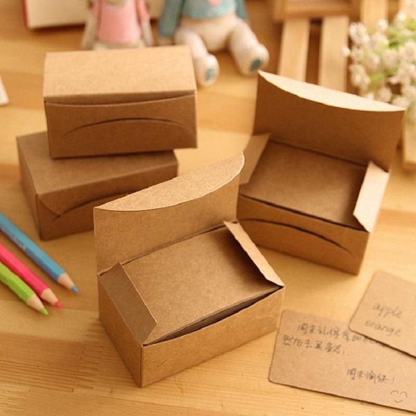 

greeting cards 100pcs/box about 9x5x4cm size nostalgia retro diy kraft paper blank card graffiti word gift greetings vintage