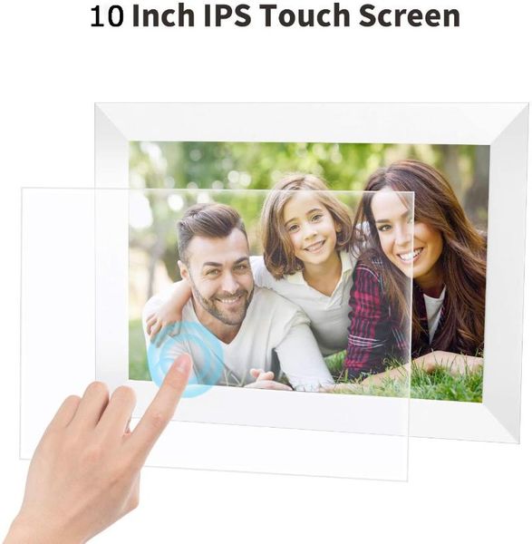 

digital po frames po picture frame 10.1 inch wifi with hd ips touch screen auto-rotate share pos videos via app
