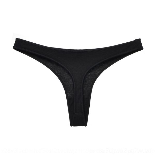

yyio cotton low waist sports thong seamless high women's underwear elastic large size underwear women's t003, Red;black