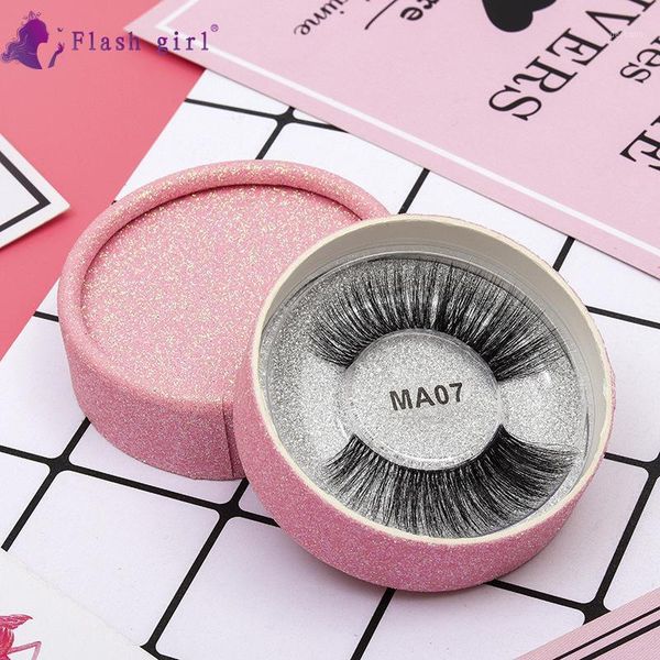 

mink strip eyelashes ma07 3d faux soft wispy volume natural long cross false extension1