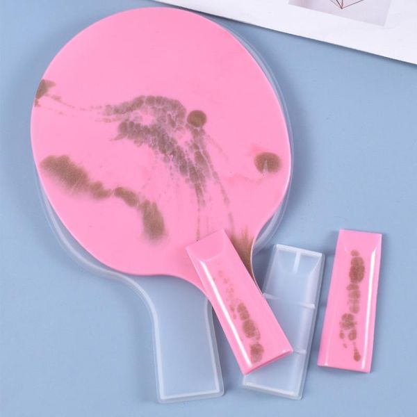 

craft tools diy ping-pong paddle silicone mold resin casting molds ping pong maker