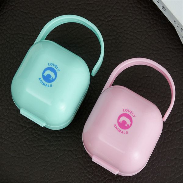 

Personalized ABS Pacifier Storage Box Nipple Dustproof Soother Container Gift Baby Infant Kids Pacifier Nipple Cradle Case