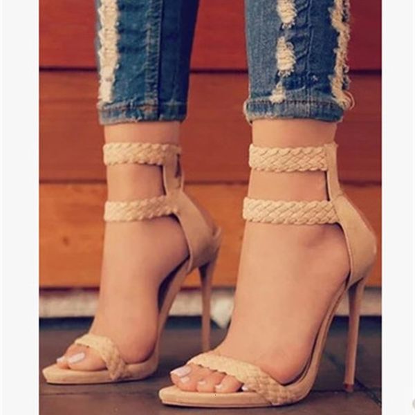 

sandal summer thin high heels water deep women's shoes, Black