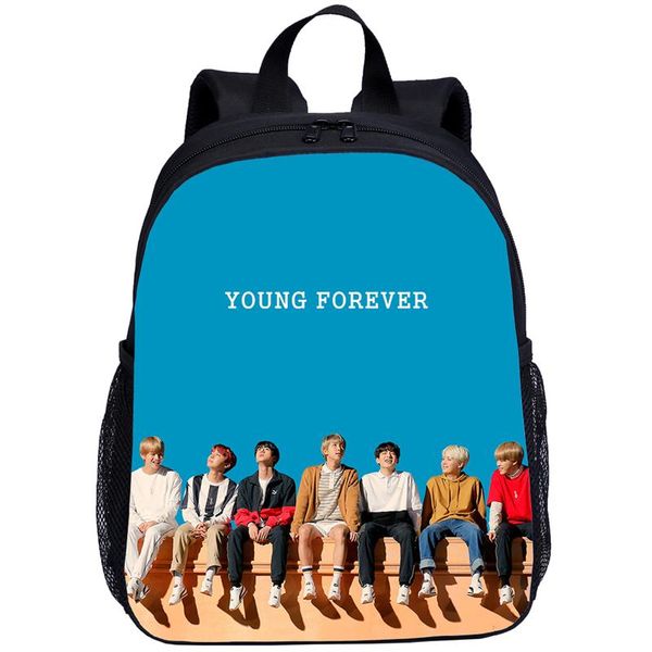 

backpack small kids boys girls cool famous korea group star 3d printing school bag bookbag kindergarten satchel mochila escolar