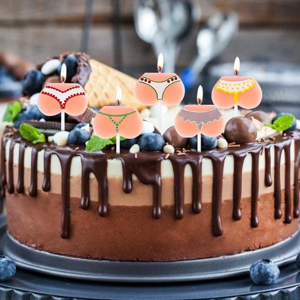 

candles 5 pcs bikini suit inserted and bottom smokeless decor birthday cake accessories supplies