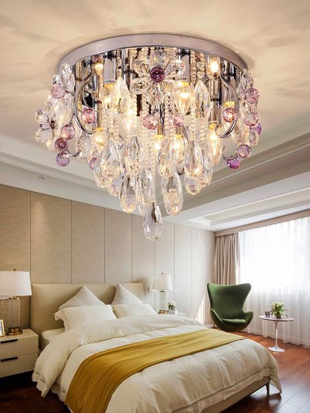 

ceiling lights nordic luxury led crystal light living room bedroom creative villa study lamp modern household lighting