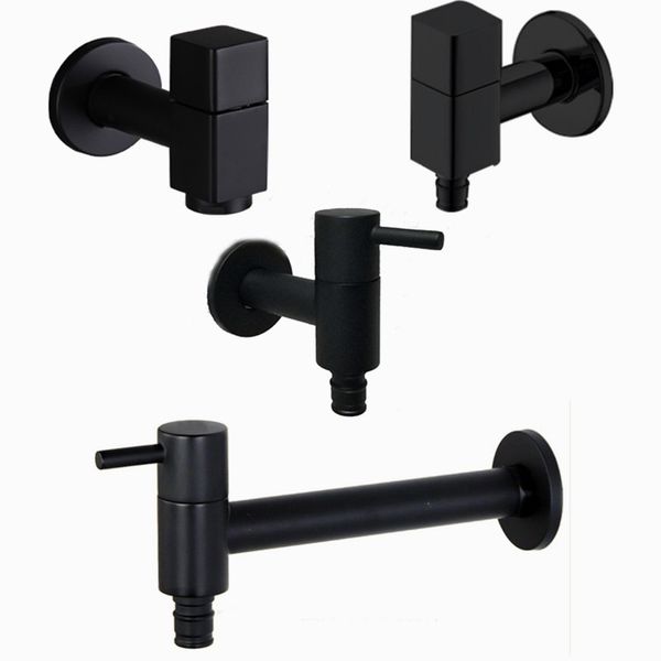 

other faucets, showers & accs black wall mounted washing machine tap mop pool garden outdoor bathroom water faucet 2b0j