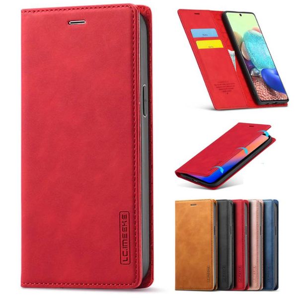 

luxury leather flip case for galaxy s21 s20 s10 s9 s8 plus fe ultra a51 a71 a41 a21s a11 a31 wallet phone capa cell cases