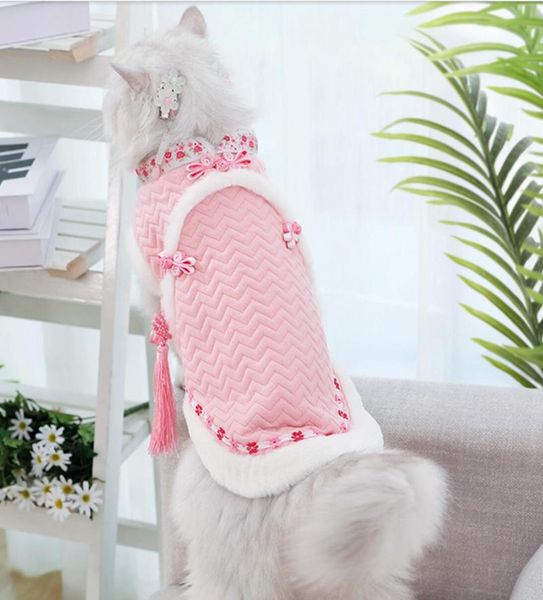 

pet puppy costume chinese han dynasty vintage style candy dog cat clothes costumes