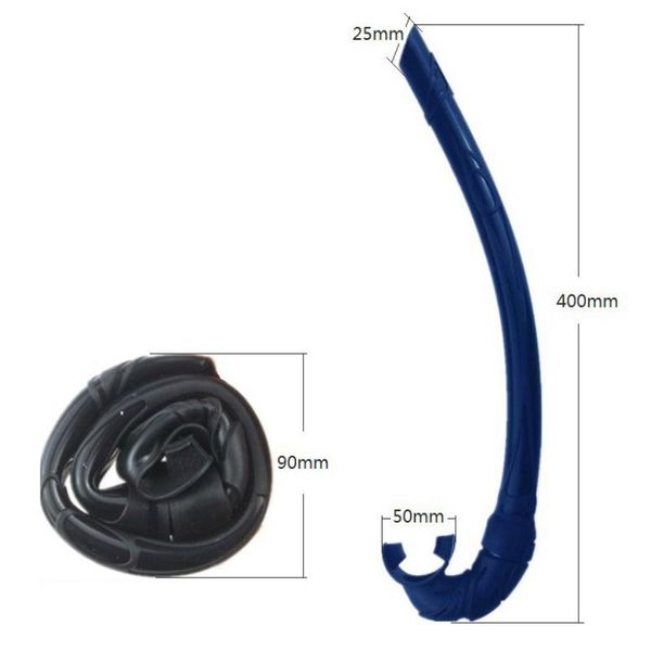 

silicone diving snorkel folding flexible roll up full wet tube for underwater scuba swimming non-toxic breathing accessories