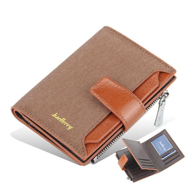 

wallets short wallet men's canvas buckle vertical zero korean multi fashion card bag men, Red;black