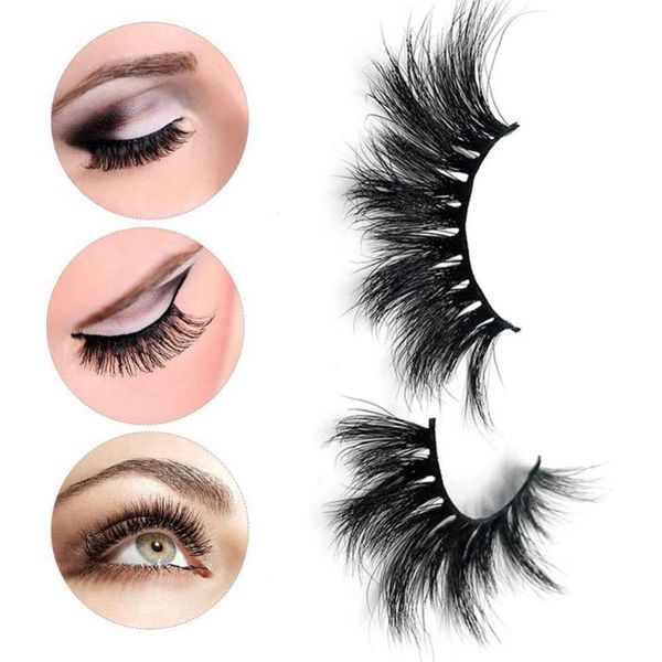

false eyelashes 50% women faux mink hair 5d long natural thick lashes extension