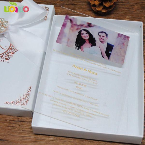 

greeting cards 50pcs personalize fancy english wedding invitation card europe type lace invitations acrylic