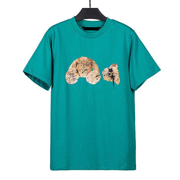 

fashion men womens t-shirts mans streetwear stylist tee guillotine bear printed short sleeve truncated bears angels classic tees beheaded be, White;black