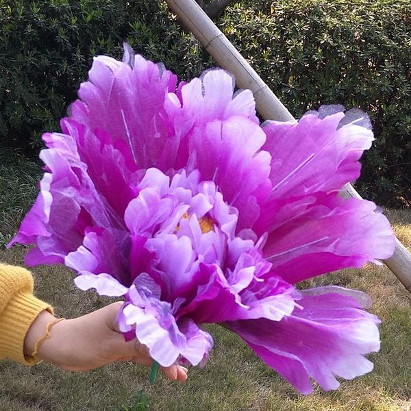 

decorative flowers & wreaths 1 pcs peony artificial 30-40 cm dancing props the simulation flower dance hand - children's