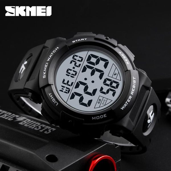 

relogio masculino skmei men watches fashion outdoor digital watch multifunction led wristwatches man sports, Slivery;brown