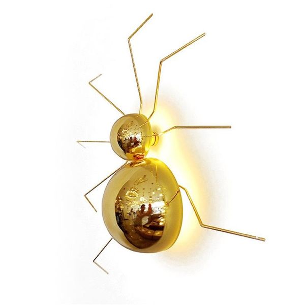 

wall lamps fairy modern led fixture golden spider creative decorative sconces for home bedroom living room dining children