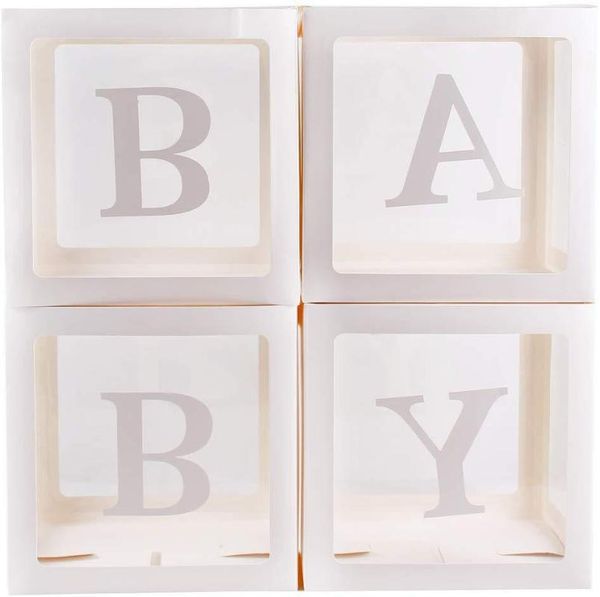 

other event & party supplies letter custom transparent box baby boy girl wedding surprise confession birthday balloon decoration