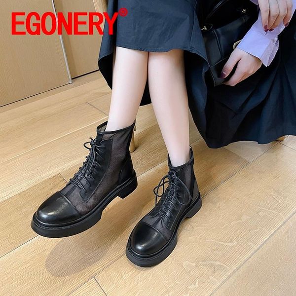 

summer women leisure sandals style gauze short boots genuine leather concise comfortable soft zipper solid color, Black
