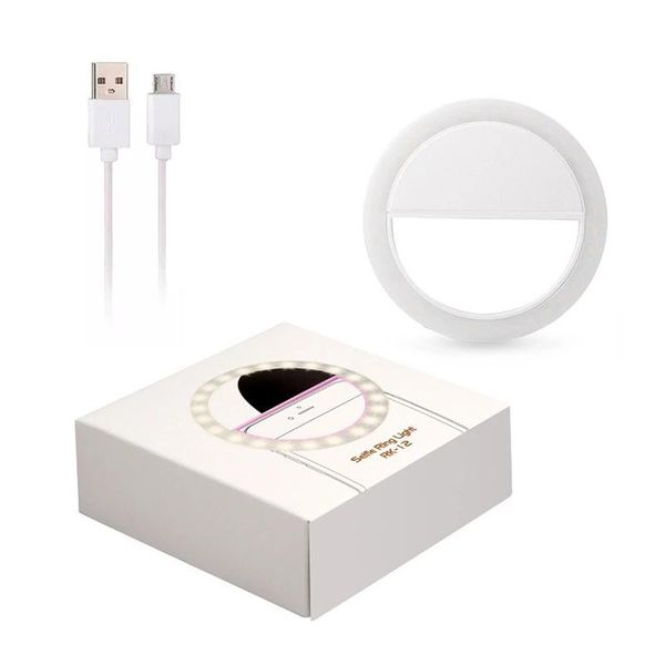 

flash heads mini live stream beauty self-timer fill light mobile phone led external usb charging portable night enhanced handset ring lamp
