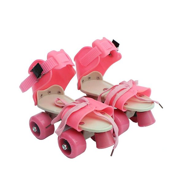 

child gifts children roller skates double row 4 wheel skating shoes adjustable size sliding slalom inline kids boys girls &