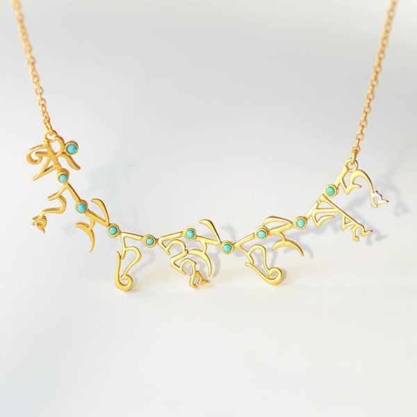 

chains green tara heart mantra seed necklace turquoise thick ancient method frosted plated pendant set chain jewelry accessories, Silver