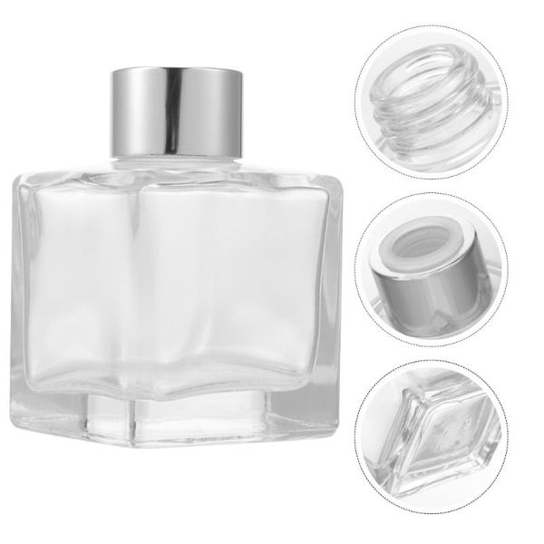 

storage bottles & jars 4pcs glass perfume bottle essential oils dispenser diffuser container
